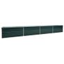 Garden Raised Bed Galvanised Steel 600x80x77 cm Green Image 3