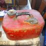 Old Steel Petrol Tank commonly used for Outboard Boat Motors in the 70s and 80s Postage Available or Collection on all my items Image 2