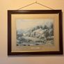 Large Framed Countryside Cottage Print Image 2