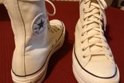 Leather Converse Platform Trainer