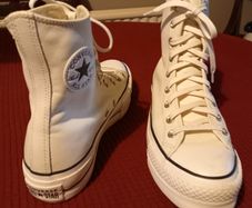 Leather Converse Platform Trainer
