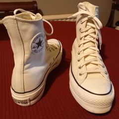 Leather Converse Platform Trainer