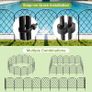 Metal Garden Fence 61cm H x 33cm W (25 Panels, Total Length 8.2m) Image 3