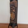 Vintage HandCarved Wooden Tribal / Tiki Style Lamp Base  45cm Image 2