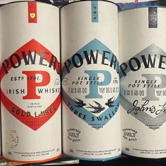 Powers whiskey gold label empty box