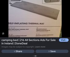 3 tent beds with inflatable mattresses and new gas cooker in box also large cooler box