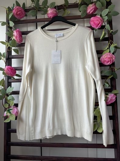 jumper bnwt savida cream pleated back jumper size medium