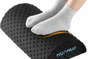 Ergonomic Desk Foot Rest, Foot Stool, Foot Rest Under Desk with Velvet &amp; Mesh Covers, Suitable for Travel in Home Office