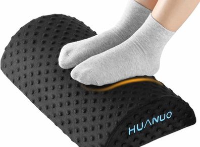 Ergonomic Desk Foot Rest, Foot Stool, Foot Rest Under Desk with Velvet & Mesh Covers, Suitable for Travel in Home Office