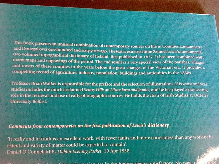 Counties Londonderry & Donegal A topographical dictionary Ireland Irish History