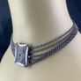 Antique Biedermeier 800 Silver Choker Necklace Image 7