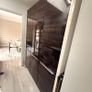 Luxury Dark Walnut High-Gloss Storage Cabinet Image 2