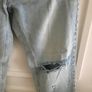 MAN unisex distressed jeans in excellent condition 34 inch waist and 31 inch inside leg FREE STANDARD POSTAGE INCLUDED Image 6