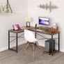 SALE | Computer Desk, L Shaped Desk with Large Desktop, Corner Gaming Desk with CPU & Monitor Stand PC Laptop Table Home Office Workstation Image 5
