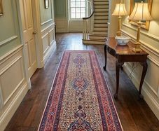 Fabulous Persian Moud Square rug and matching runner rug Carpet