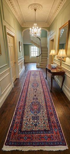 Fabulous Persian Moud Square rug and matching runner rug Carpet
