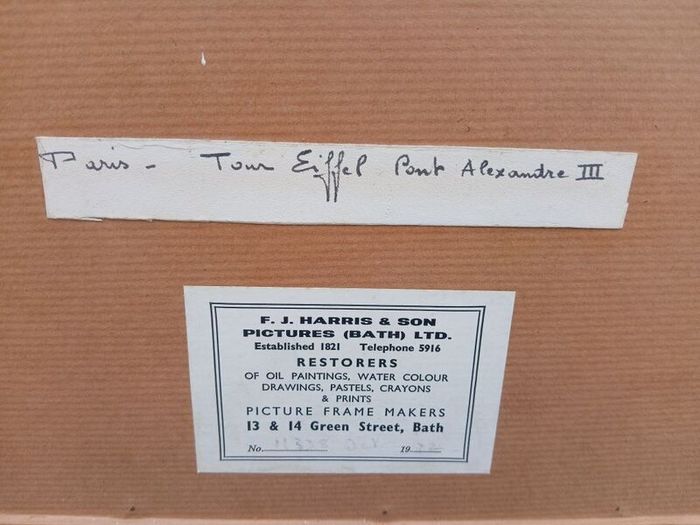 RARE Vintage Alexandre Bridge III/Eiffel Tower
