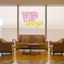 NEW SALE | VIP Lounge Neon Signs for Wall Decor LED Neon Light for Room Decor VIP Light up Sign with USB Powered for Home Decor, Hotel, Club, Cafe, Bar, Office, Shopping Mall (Pink&Lemon Yellow) Image 5