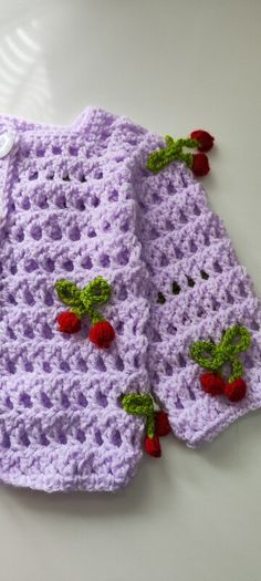 Handmade baby cardigan