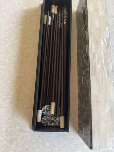 Mother of Pearl Choosticks in box