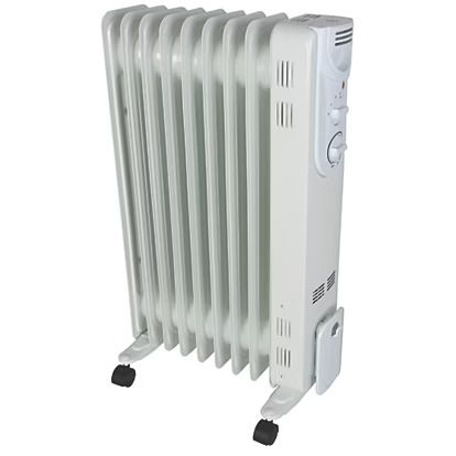 2000W Electric Oil-Filled Radiator White