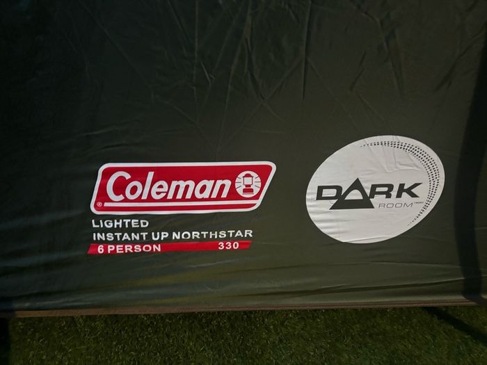 6 man tent with awnings Colman 2 min pop up