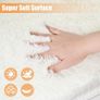 White Fluffy Rug for Bedroom, Large Anti Slip Carpet, Machine Washable Soft Thick Pile Area Rugs for Living Room Kids Bedroom Nursery White Image 4
