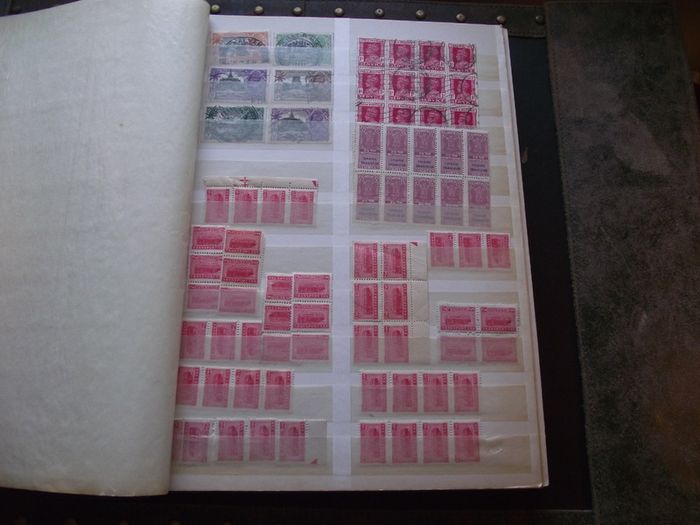 A big collection of Stamps from India, presented in the stock book