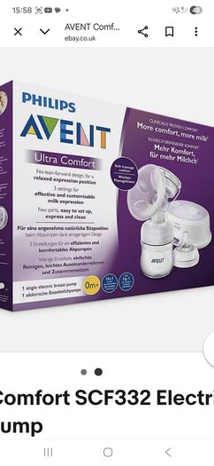 Avent Comfort automatic breast pump,single
