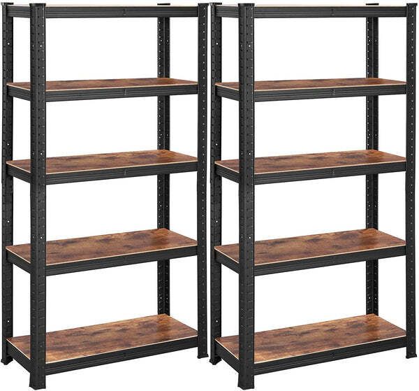 5 Tier Storage Rack Unit Holds 650 Kg 130 Kg Per Shelf Adjustable ...