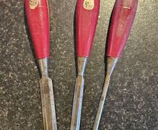 3 Spear & Jackson bevel edge chisels