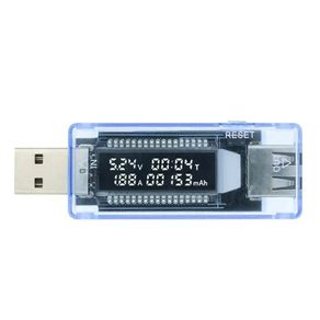 Battery Tester USB Transparent Blue Voltmeter Current Capacity Charger Meter Mobile Power Smart Home Portable Timing Test