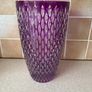 Large Purple Galway Amethyst Crystal Vase Image 2