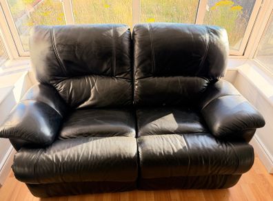 Leather reclining chair