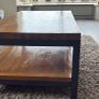 Industrial style coffee table with lower shelf Image 2