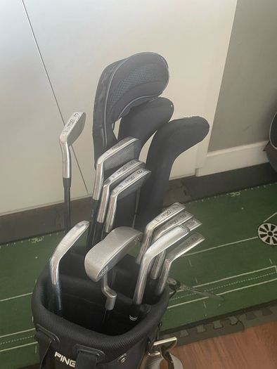 Full 14 Club  Golf Set, TaylorMade/Ping