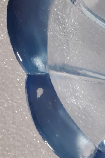 DISH - Art Deco - Blue Glass