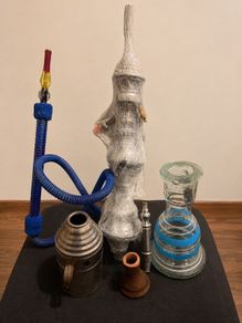 Traditional Shisha / Hookah Set with Glass Base & Accessories