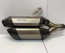 BMW R1300GS/GSA Akrapovic Double Silencer/Low Seat
