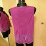 Women's Top Fushia Sequined Evening Wear Image 4