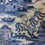Beautiful Antique Blue and White Transferware Willow Pattern Large Platter, Unknown Maker, Circa 1860's, Most Likely Staffordshire Made Image 4