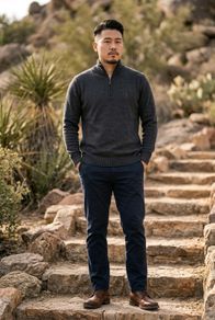 Musto Mens Half Zip Knit Jumper Size Medium