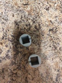 Preston Innovations Compatible Offbox Adapters - 19mm Square (Grey)