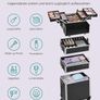 Professional Makeup Trolley Case with Lock & Wheels Image 2