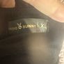Cardio Bunny black velvet printed leggings size XL UK18 EU46 postage included Image 6