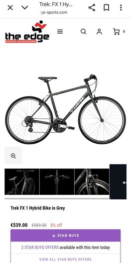 Trek FX 1 Hybrid Bike - 350 EUR