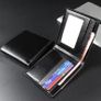 Mens Genuine Leather Wallet Real Cowhide Bifold RFID Blocking Slim Card Holder Image 2