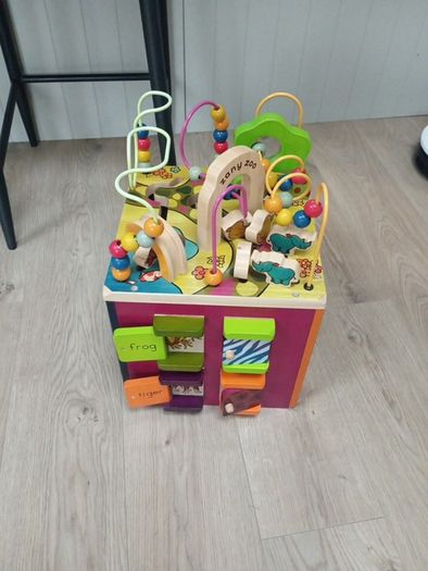 Battat Zany Zoo Wooden Activity Cube Assortment