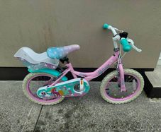 Girls 16 inch Unicorn Bicycle