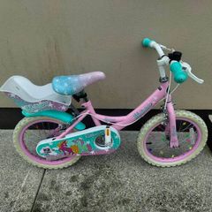 Girls 16 inch Unicorn Bicycle